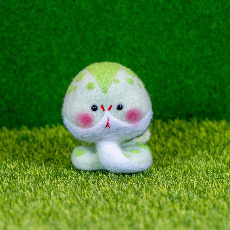 Xianci Year of the Horse Zodiac Wool Felt Needle Felting DIY Photo Frame Gift Set