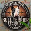 2D Iron Rottweiler Bull Terrier Wall Sign Farmhouse Man Cave Garage Art Decor
