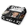 Rock Star Johnny Hallyday Flannel Blanket Soft Warm Throw Blanket for Outdoor Travel Novelty Bedspread Sofa Bed Cover