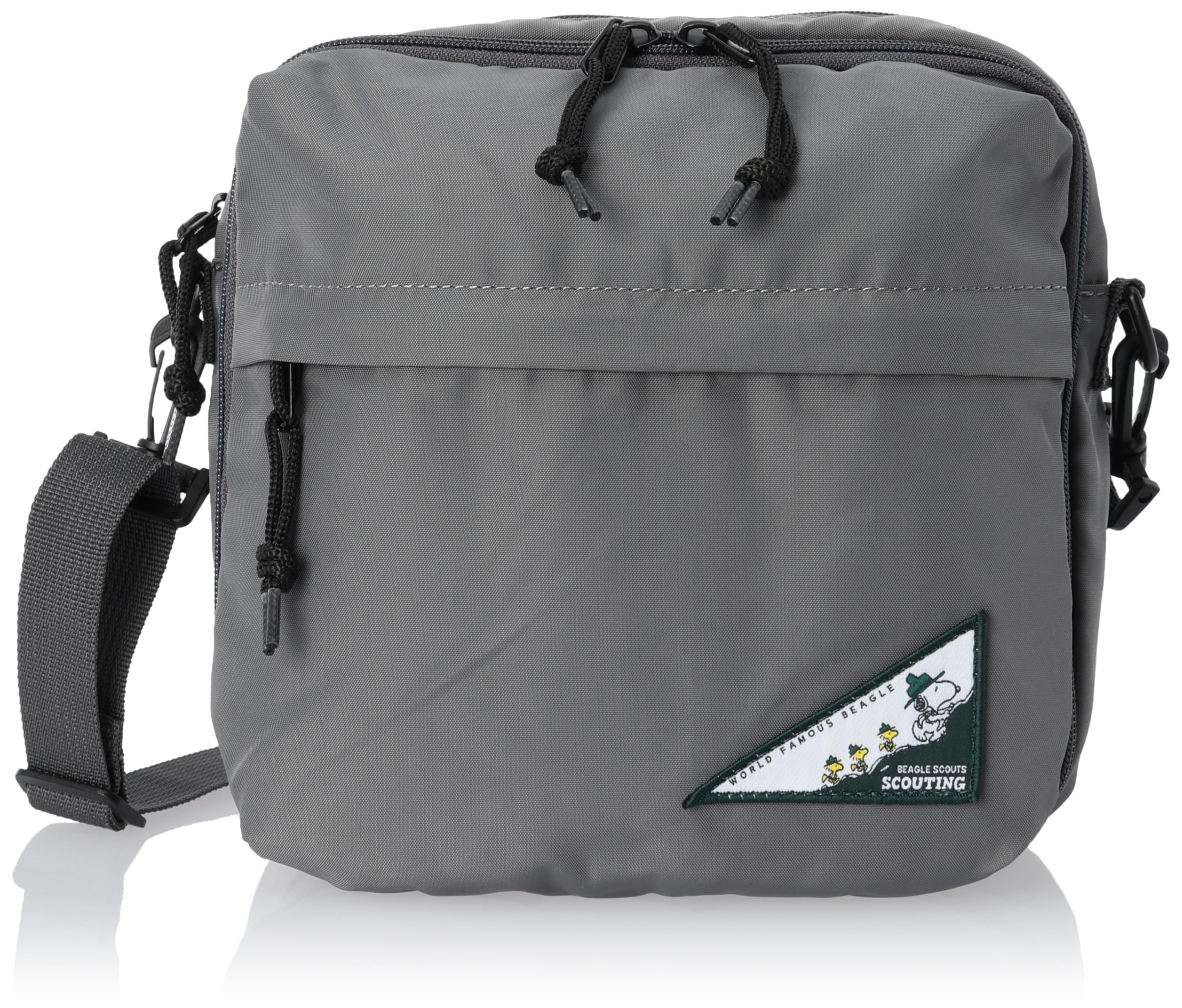 

Shoulder Square Crossbody 2 Environmentally Friendly Fabric for School Business Cute Gray [Snoopy] Bag, Shoulder, Bag, Rooms, 2-Way Pouch, R-PET