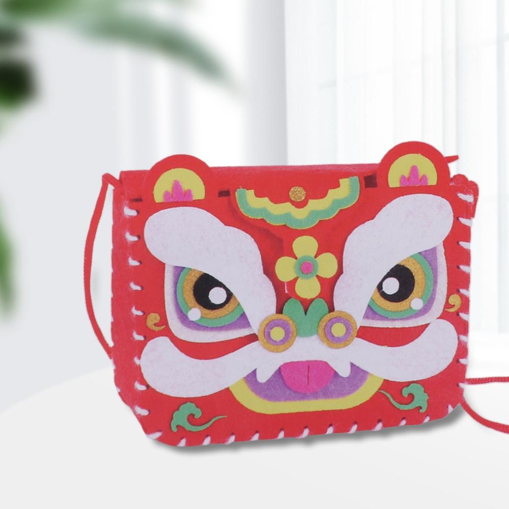 

Китайский стиль DIY сумка танец льва дом Decoracion Новый год портативная сумка весенний фестиваль D