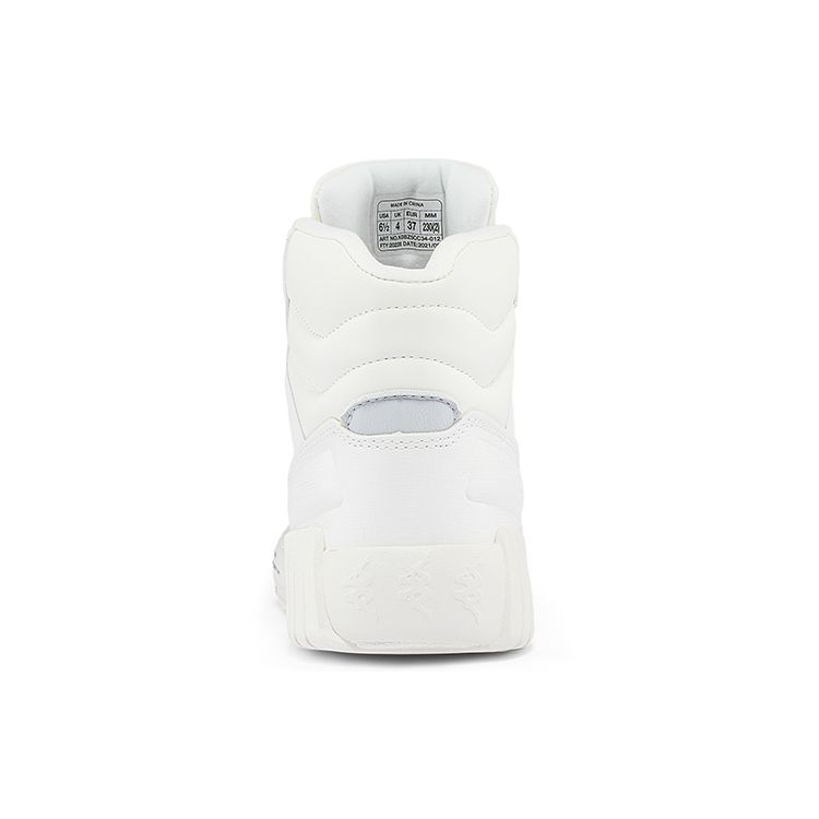Kappa Lightweight Durable High-Top Skate Shoes Unisex Sneaker White Gray K0BZ5CC34-012