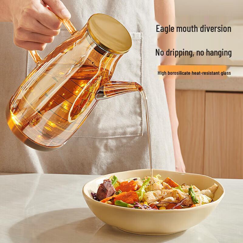 Bingyue Non-Drip High Borosilicate Glass Oil Dispenser