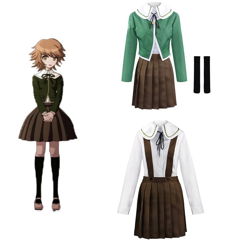 Cos-animefly Chihiro Fujisaki Cosplay Costume School Uniform Dress For Girls