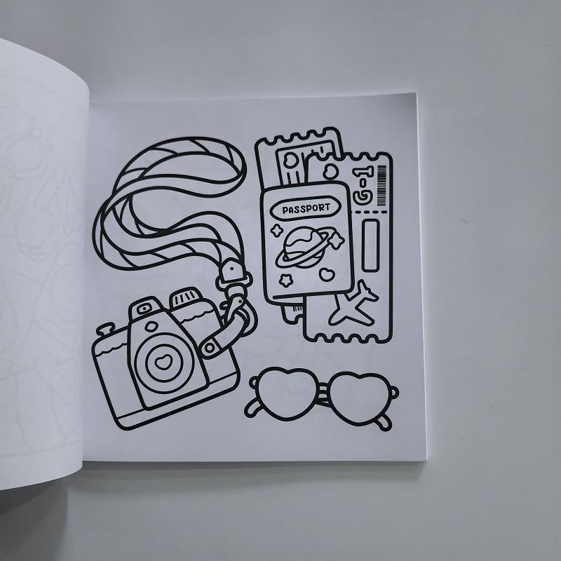 Cute Girl Stress Relief Coloring Book - Self-Love Drawing Book Ideal Gift for Birthday Party Christmas Features Cute Girl Themes