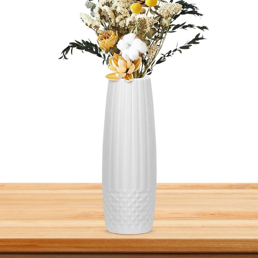 Imitation Ceramic Flower Vase PE Flower Arrangement Fashion Flower Pot  Home Decoration