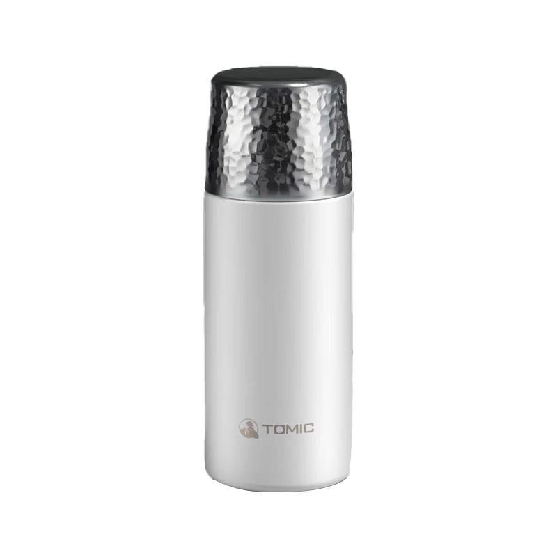 TOMIC Hammered Tea Infuser Insulated Mug
