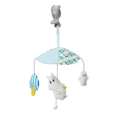 DADWAY MOOMIN BABY Mini Mobile Stroller Toy, Car Seat Attachment, Sound-Making Gimmick, for Outings, Baby, Infant, TYMB0091021