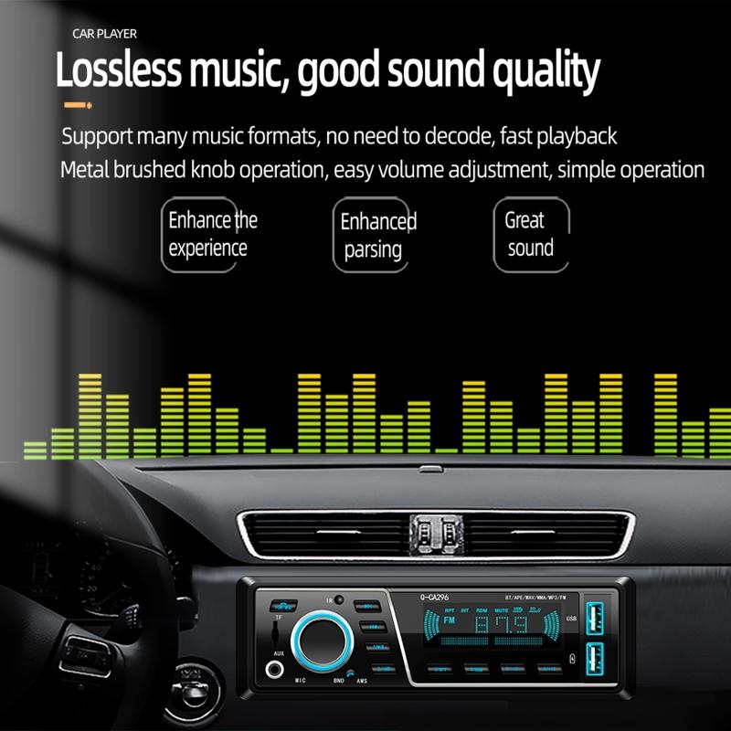 Handsfree Bluetooth-compatible Car MP3 Adapter Music Player FM Radio Transmitter