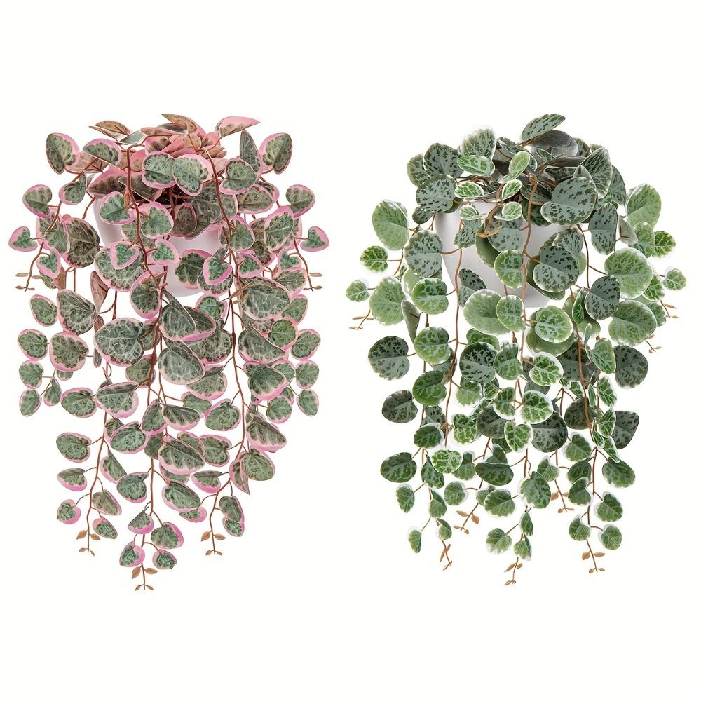1PC Artificial Plants Vines Fake Hanging Eucalyptus Leaves Plastic Foliage Wall Hanging Rattan for Wedding Home Garden Decor
