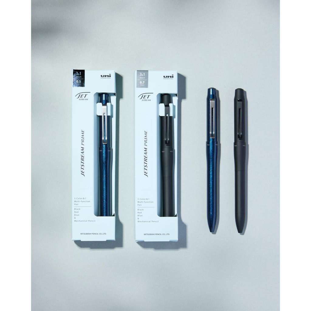 Mitsubishi Pencil Jetstream Prime 3-in-1 Multifunction Pen 0.7mm Black MSXE455007.24 - Smooth Writing, Durable Ink