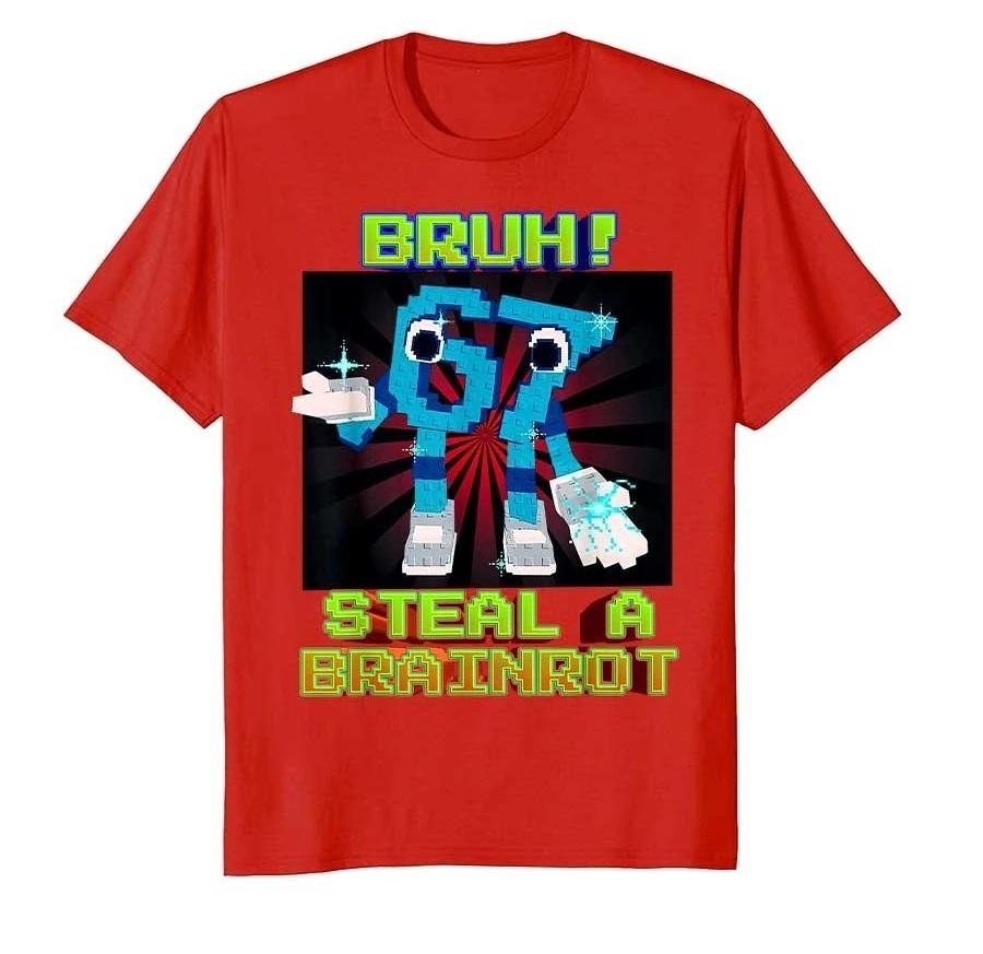 Funny Italian Brainrot Kids Gaming Meme T-shirt Fun and Creative Top for Men Women Print Cotton T Shirts Short Sleeve Tops