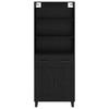Highboard 2 pcs Black Oak Effect 69.5 x 34 x 180 cm
