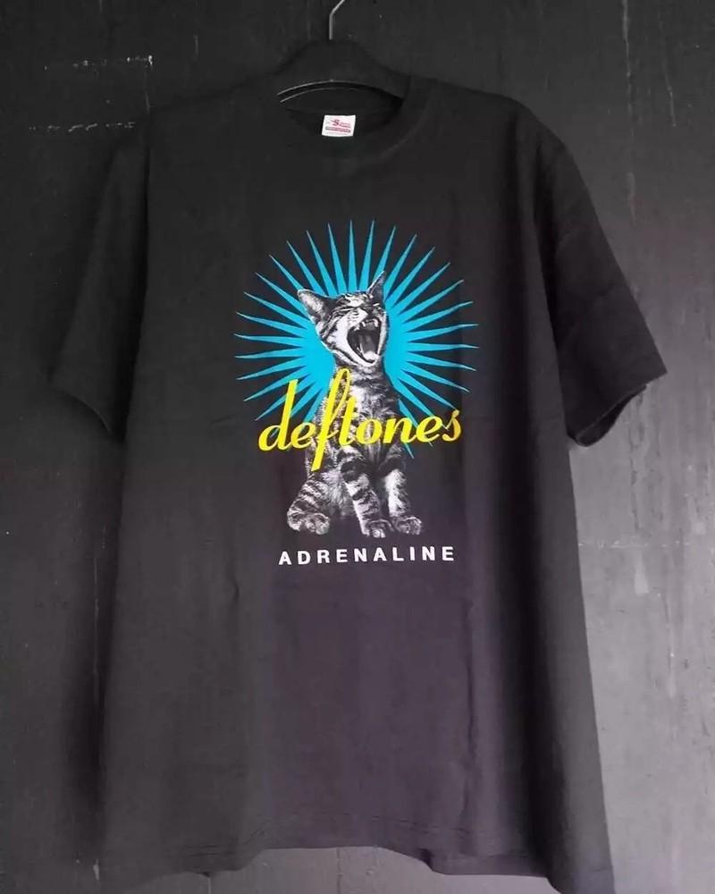 Deftones Adrenaline Band Albums 90s Basic Black Unisex Tshirt For Men Women Unisex T-Shirt