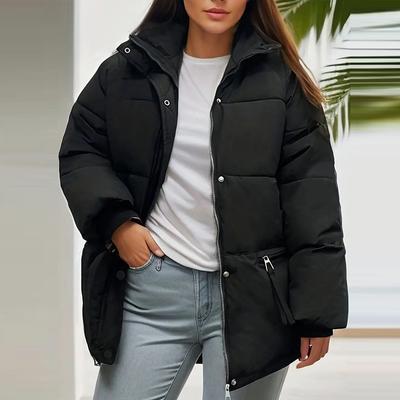 Winter Women Casual Cotton Cotton Jackets Thick Short Zipper Stand Collar  Warm Parkas Coat Outwear