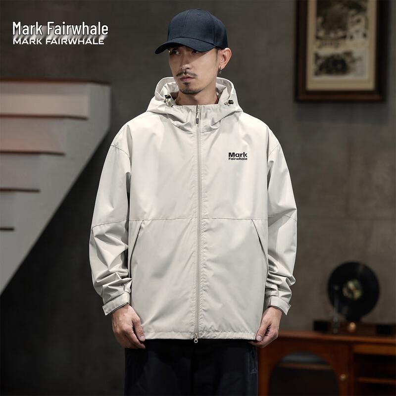 Mark Fairwhale Men's Casual Hooded Jacket