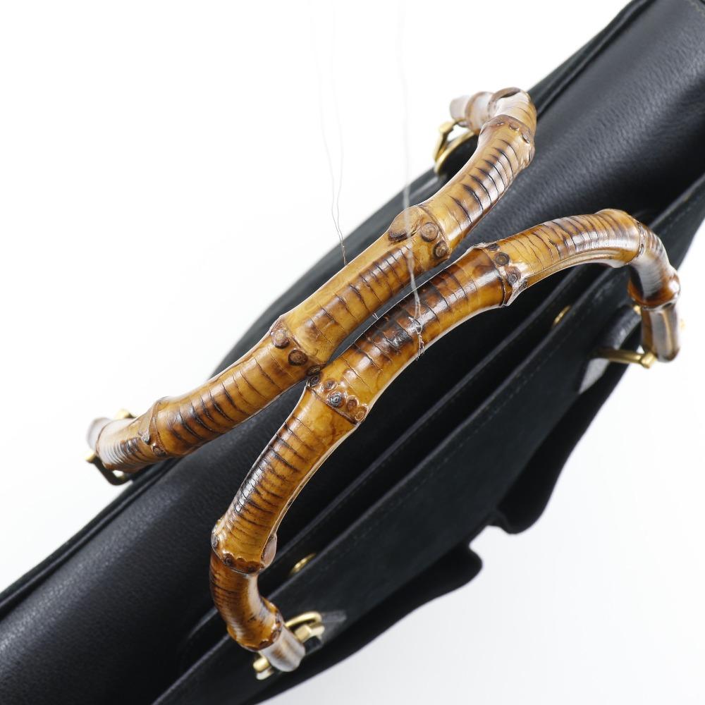 Gucci Bang Boot Tote Bag Old Gucci Black Suede Women Used