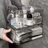 Clear Flip-Top Mask and Cosmetic Storage Box – Large Dustproof Organizer for Skincare Essentials