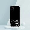 Cute Cartoon Matchman Luxury Phone Case For iPhone 16 15 14 13 12 11 Pro Max XS X XR SE 7 8 Plus Soft Silicone Clear Cover