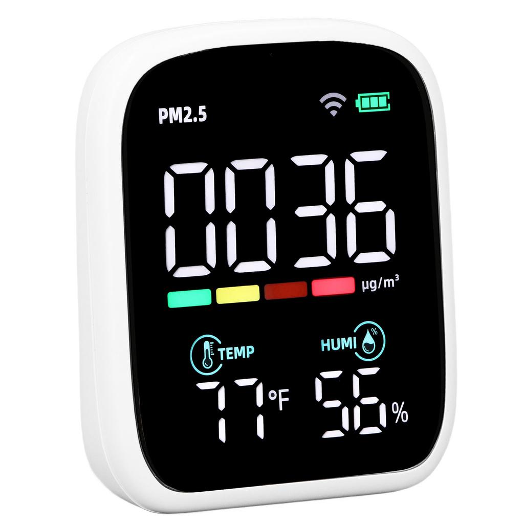 Air Quality Detector Meter PM2.5 Temperature Humidity Monitor Meter for Home
