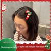 Christmas Hair Accessories - Red & Green Girls' Side Clips: Festive Duckbill Headwear for Autumn/Winter