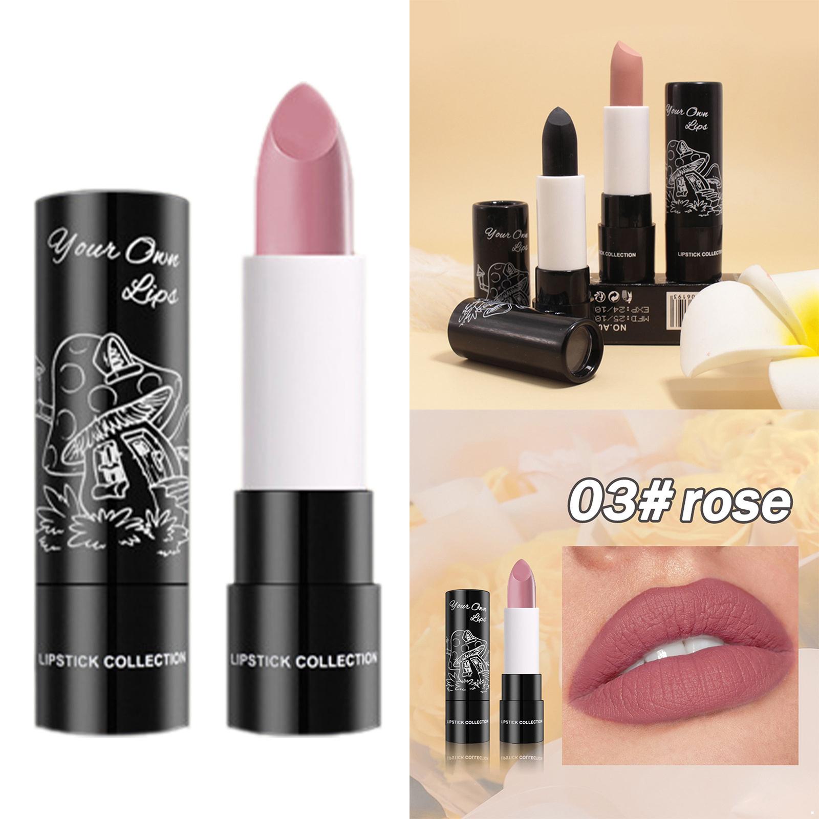 

Velvet Matte Lipstick 1PC High Pigment Color Rich Long Lasting Waterproof Non Transfer Lip Makeup Soft Feel Lipstick for Women Girls Beauty Gift One Size