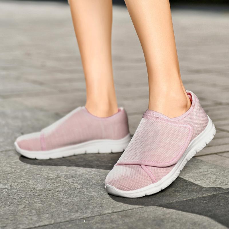 New Spring And Summer Mesh Lightweight Breathable Velcro Women's Casual Shoes Light And Comfortable Women's Sports Shoes