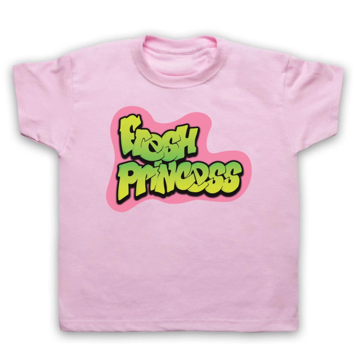 FRESH PRINCESS PARODY LOGO OF BEL AIR PRINCE GIRL COOL KIDS CHILDS T-shirt 160