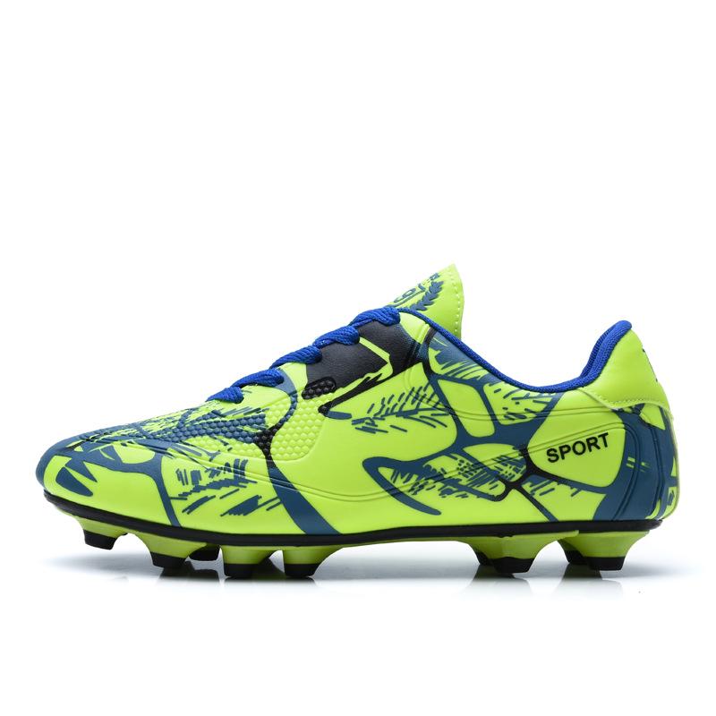 Factory direct sales low-top football shoes children adult men and women broken nail training artificial grass sports shoes