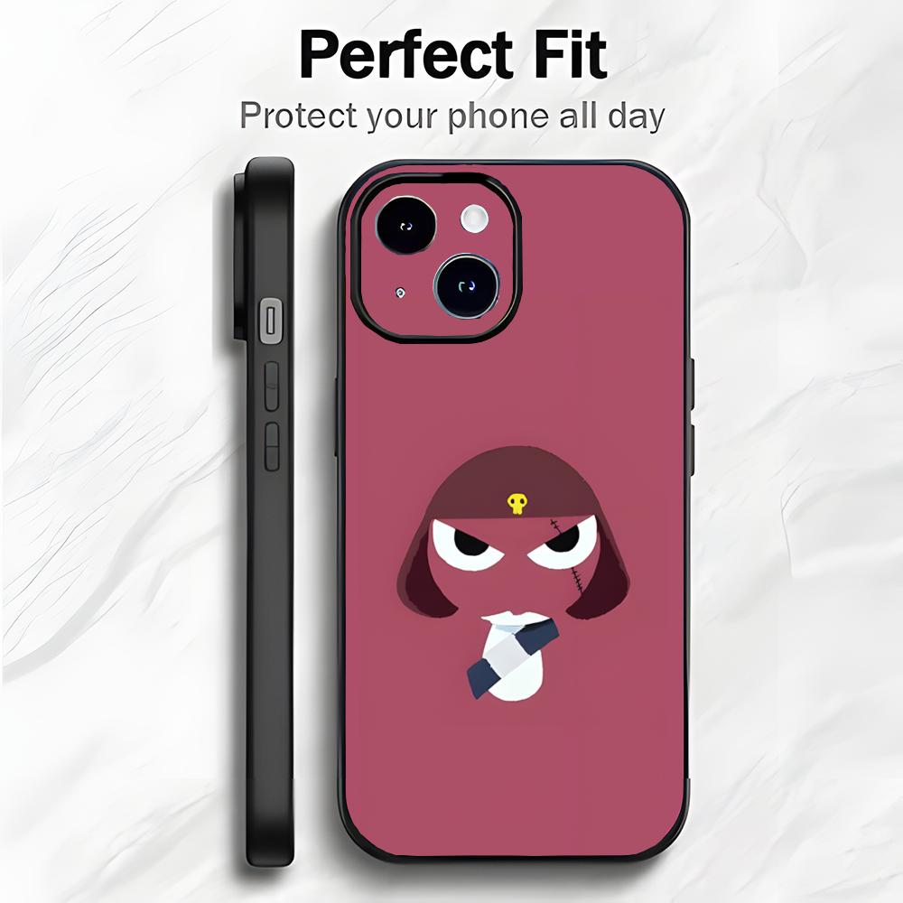

Funny Cute Japanese Anime K-Keroro Phone Case Phone Case Soft Packaging Lightweight For iPhone17 16 15 14 13ProMax iphone12promax