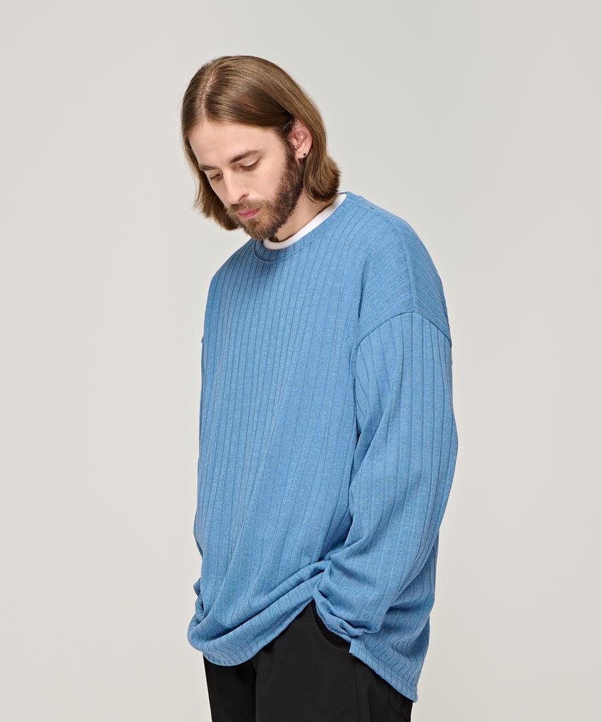 CARGOBROS Cb Ribbed Round Over Knit (Blue)