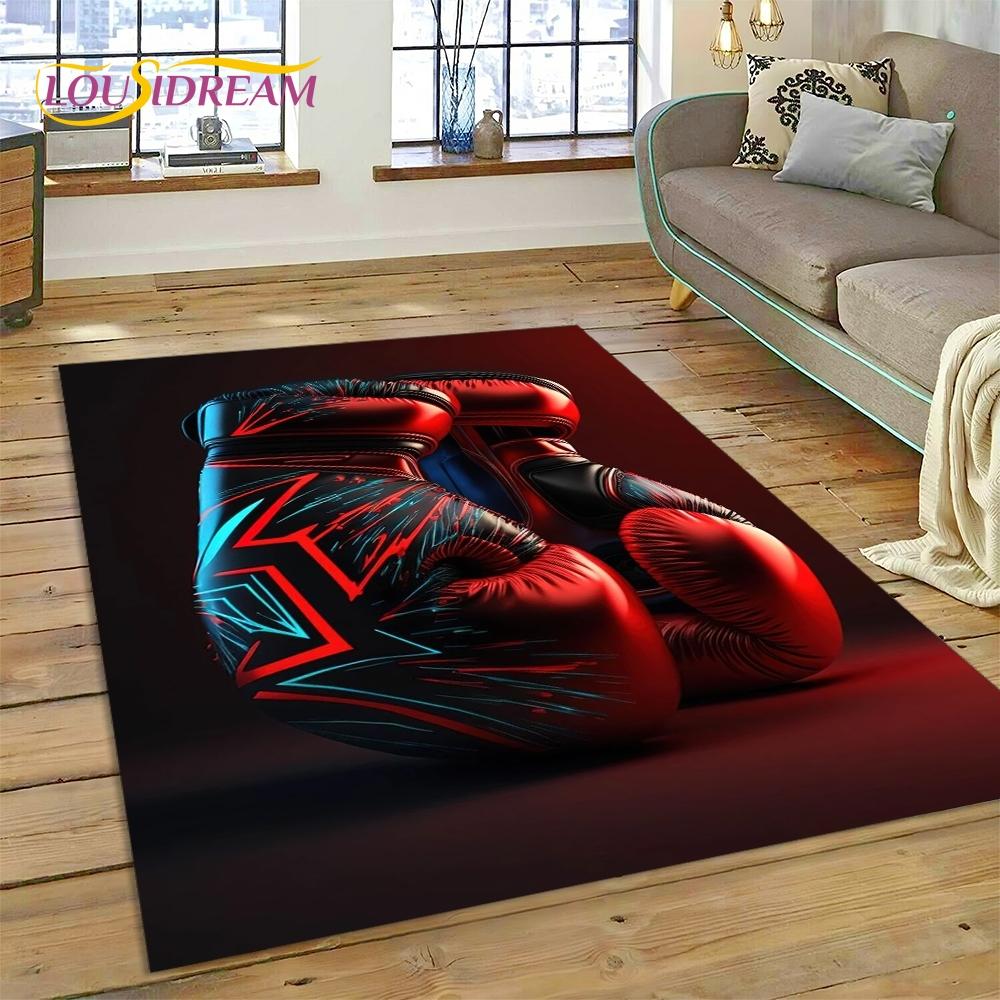 

Boxing Gloves Boxer Fight Cartoon Rug Carpet for Living Room Bedroom Home Decor,Floor Mat Non-slip Decoration for Sofa Doormat 40x60cm( 15x23in )