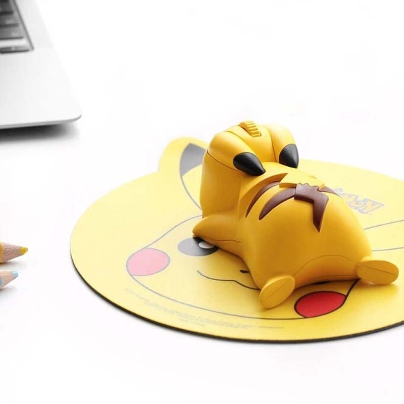 POKEMON Ekte Pikachu Figur Bluetooth-mus Trådløs Mus 1200 DPI