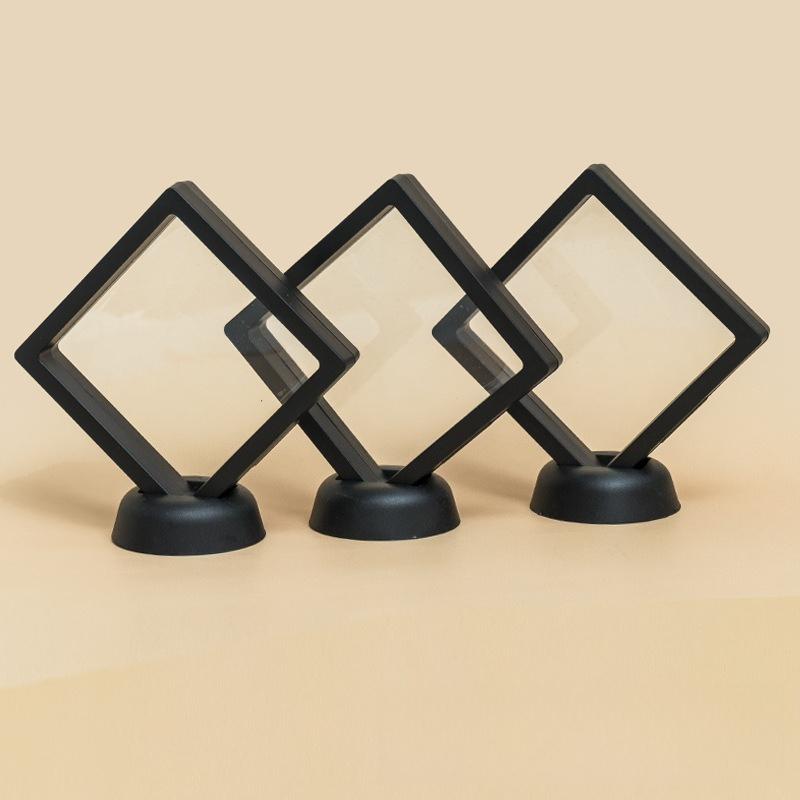 PE Film Suspension Frame Jewelry Buddha Bead Bracelet Packaging Box Anti Oxidation Jewelry Display Boxes 10pcs Sealing and Moisture Resistance