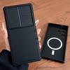 Slide Camera Lens Protection Magnetic Case For Samsung Galaxy S26 Ultra S25 S24 Wireless Charge Silicone Soft Shockproof Cover