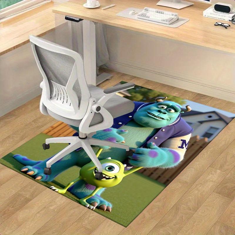 

1pc, Home Office Chair Rug Outdoor Carpet Gift - Monsters Inc. Sulley Mike Green Purple Monster Print L070 60cm by 90cm