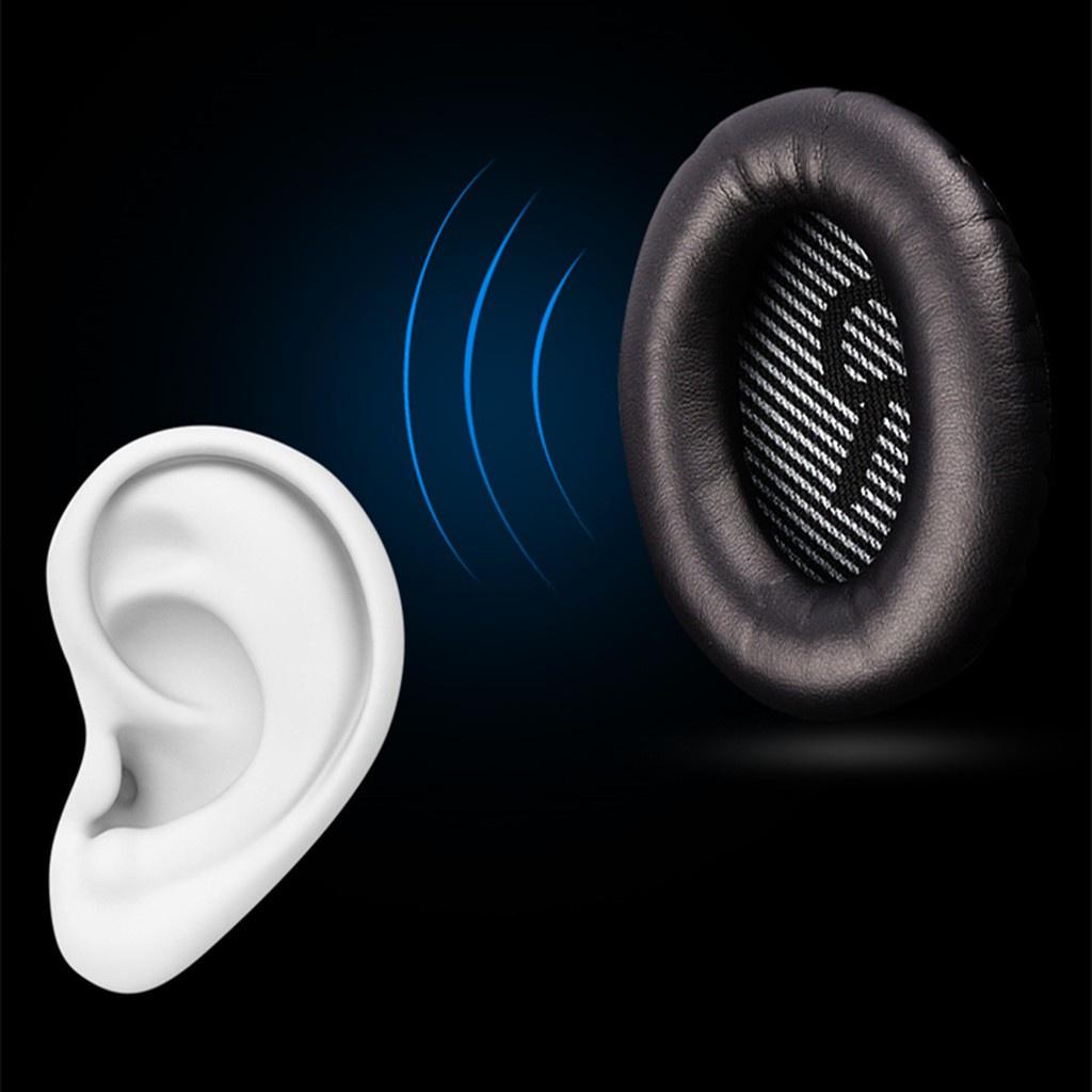 1 Pair Replacement Soft Foam Sponge Headphone Ear Pad Cushion Black White Grey Coffee Khaki For BOSE QC2 QC25 QC35 QC15 2Pcs