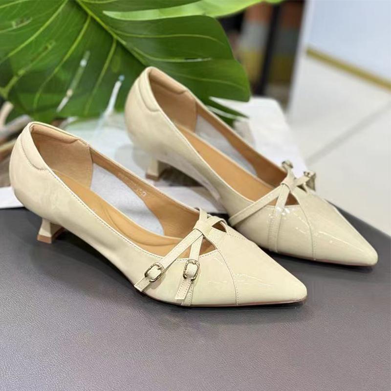 Pointed Toe Women Heeled Shoes Shallow Elegant Shoes Dress Luxury Sexy Woman Sandals 2025 New Summer Designer Luxury Shoes Mujer