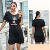 Women's Short Sleeve Loose Nightgown Multi-Pattern T-Shirt Style Loungewear 927 Casual Comfortable Sleepwear with Diverse Print Choices