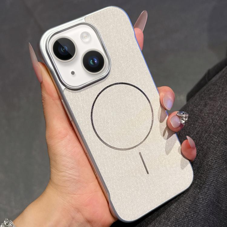 Retro Linen Fabric Magnetic Half Coverage Phone Case