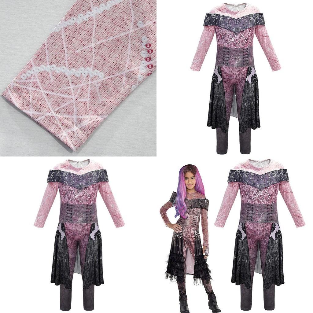 Stilvoller und bequemer Descendants 3 Böse Audrey Kinder Jumpsuit Kostüm für die Faschingsparty