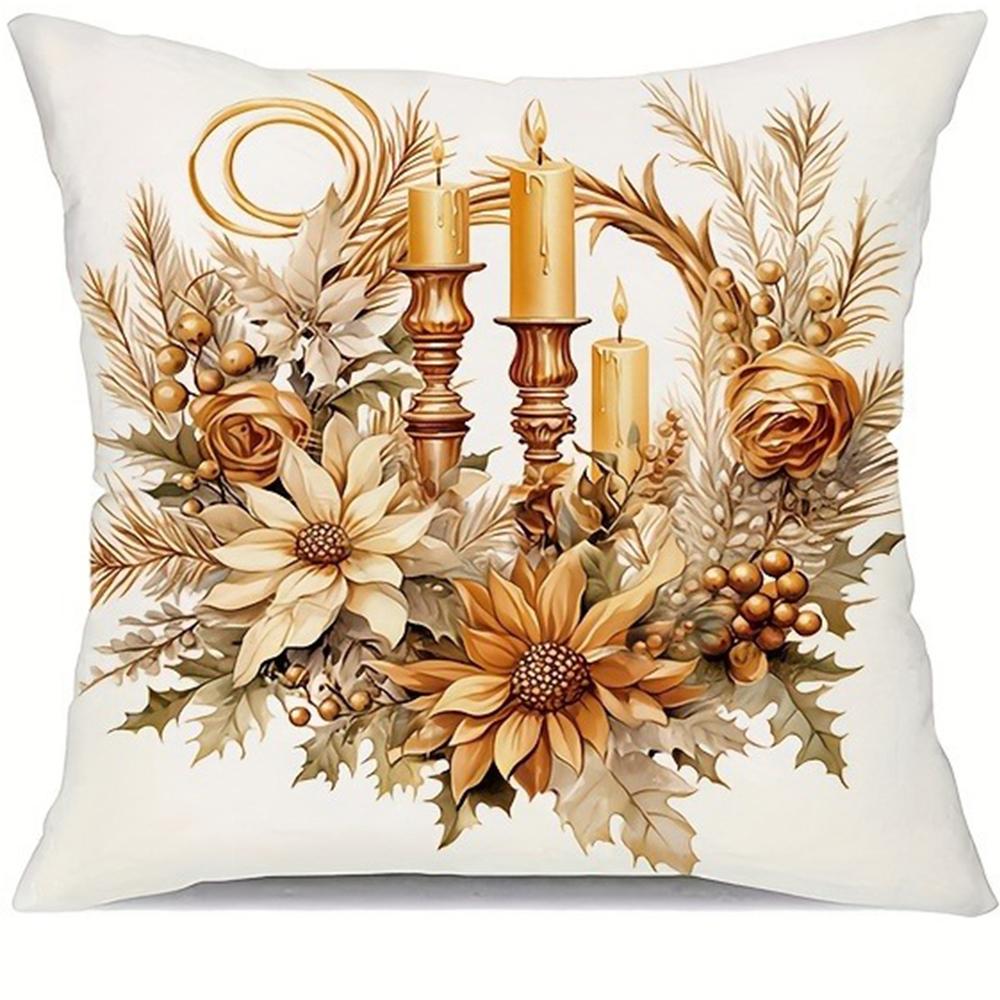 

Наволочка на різдвяну тематику Санта Клаус Сніговик наволочка підходить для домашньої кімнати вітальні диван чохол для подушки подарунок другу 45x45cm