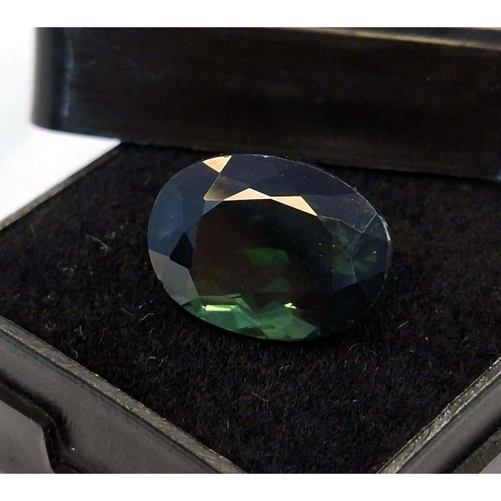 Natural Dark Green Tourmaline Oval Cut 6-8 Ct Fabulous Certified Loose Gemstone