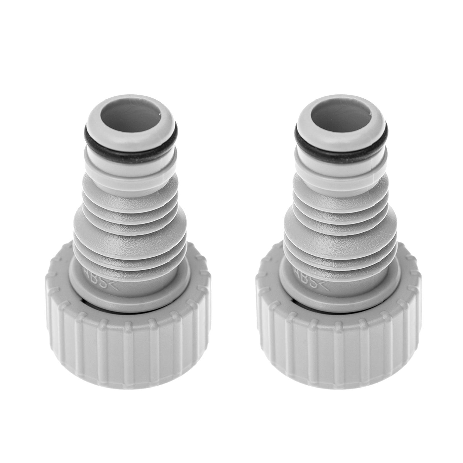 

Pack of 2 Efficient Pool Drainage Hose Adapters Pool Hose Connector Pool Drain Plug Fitting Hose Adapter for P05347