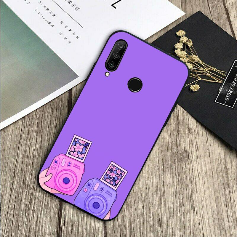 Esthétique violette Pour Huawei Nova 12s 12i 11i 7i 8i Y73 Y70 Y90 Y60 Y72 Y61 Y91 9 10 SE P30 Pro P40 Lite Coque