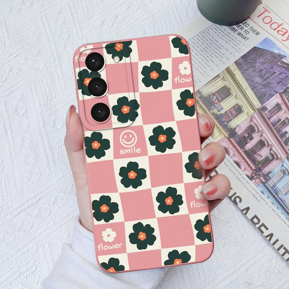 Phone Case For Samsung Galaxy S20 S21+ FE S22 S23 + Ultra Note 20 Ultra Fashion Shockproof Square Silicone Case Cover For Samsung S23 Bumpers Fundas