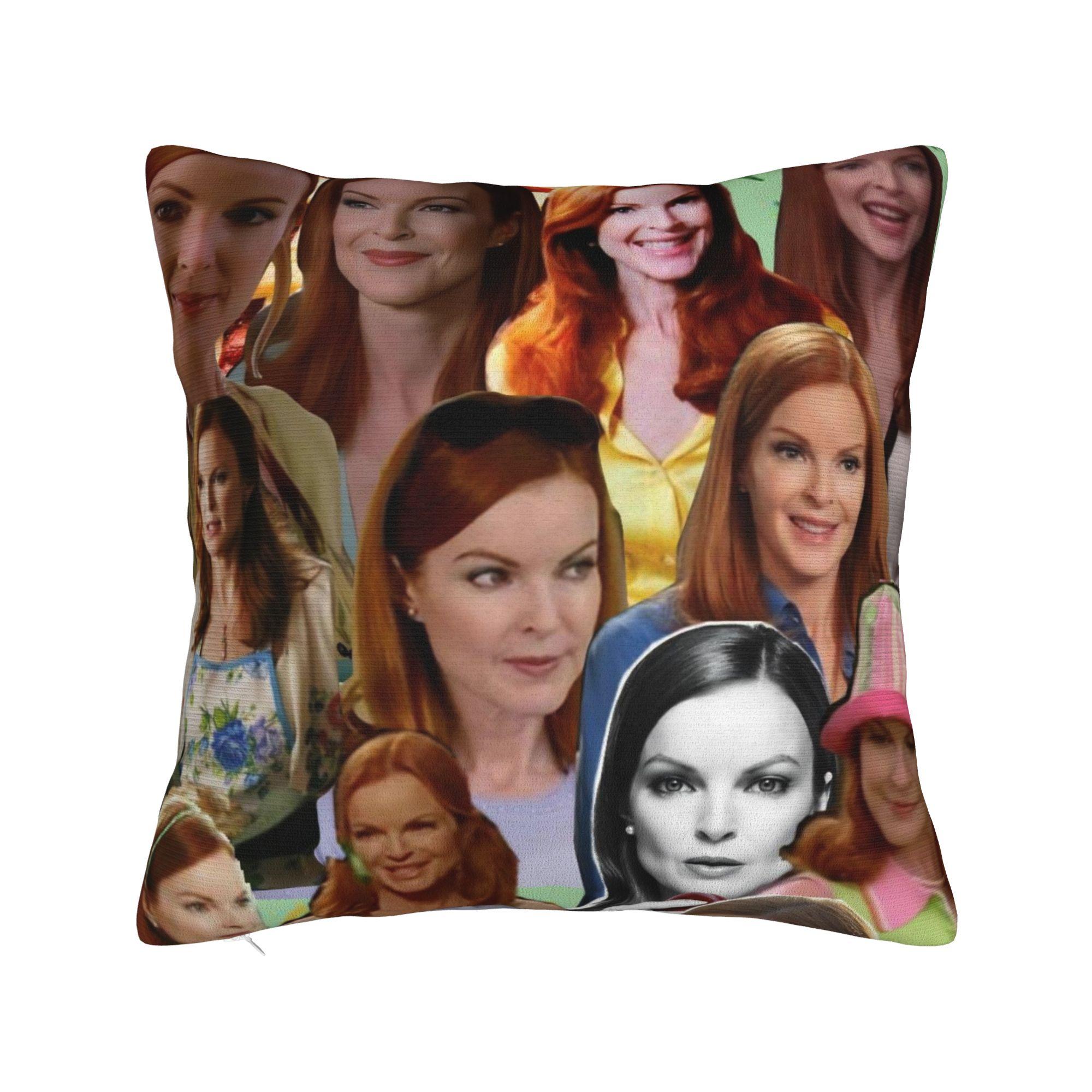 Desperate Housewives Tv Pillowcase Printed Polyester Cushion Cover Susan Lynette Bree Solis Throw Pillow Case Cover Seat Zipper Peach skin 18*18(CM)-1Pcs