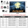 Party Backdrop Halloween Flat Spooky Cemetery Crosses Bats Event Photo Background Party Decor