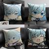Chongyun Cute Genshin Impact Cushion Cover Natural Linen Organic Fabric Double-Sided Printing Sofa Home Decor Gift Pillow Case