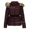 2026 Winter Womens Slim Fit Padded Hooded Coat With Raccoon Fur Trim